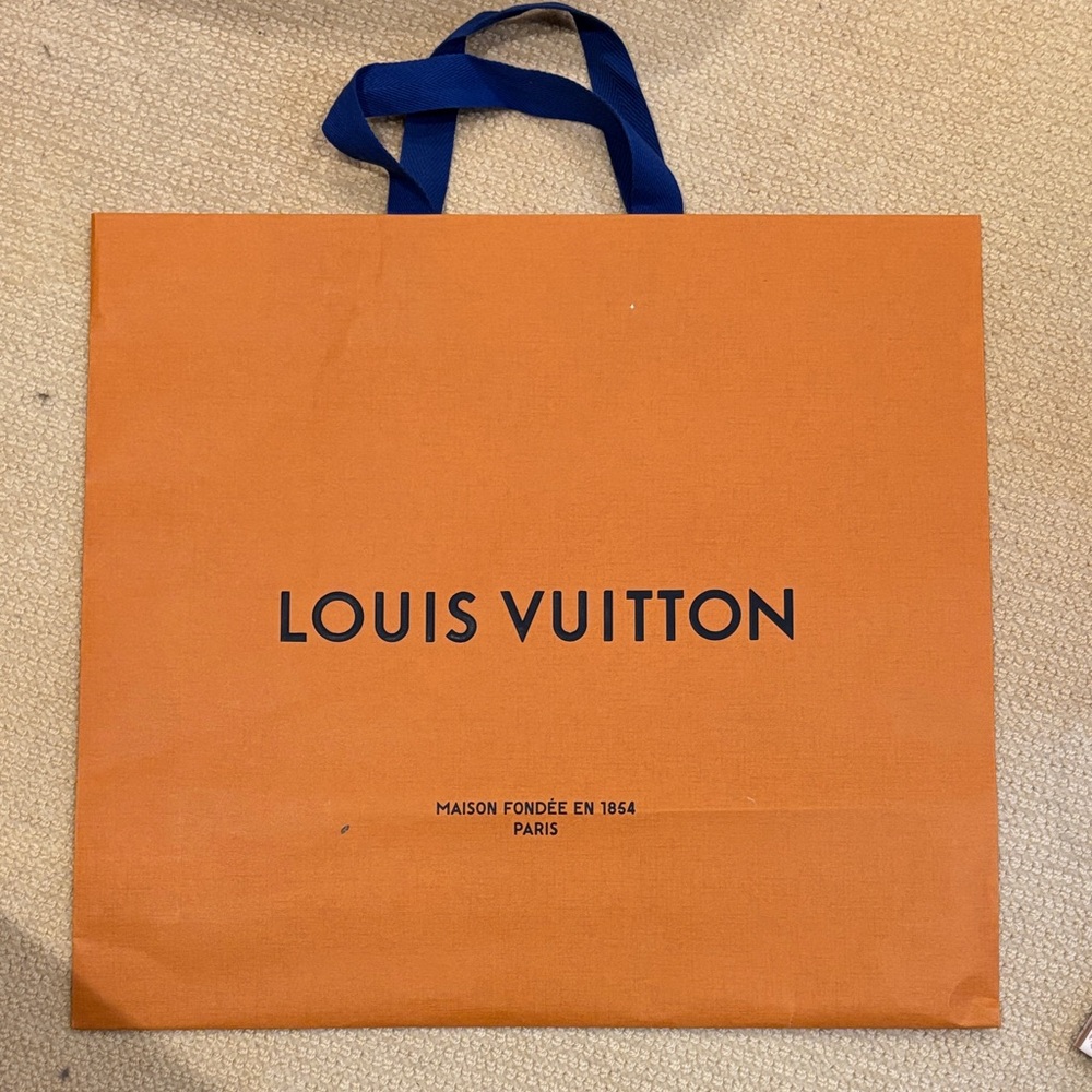 Louis Vuitton Large Orange Tote Bag